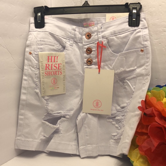 Elite Jeans NWT HiRise ButtonFly Distressed J5/6 - Picture 1 of 13